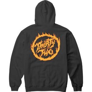 ThirtyTwo Youth Kids Flame Pullover Hoodie Sweatshirt in Black